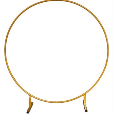 China Moden Metal Round Balloon Arch Kit Gold Circle Arch with Brackets Metal Circle for Garland Birthday Wedding Decoration for sale