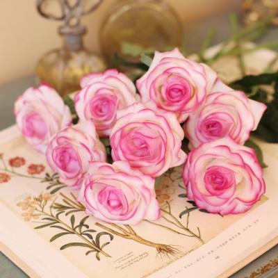 China Wholesale High Quality Single Stem Real Touch Rose Latex Artificial Flowers Colorful For Wedding Decoration for sale