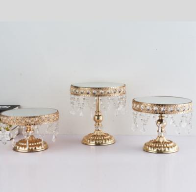 China Wedding Decoration Hot Sale Gold Wedding Cake Stands High Quality Metal Silver Cake Stands For Wedding Birthday Party Decoration for sale