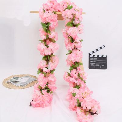 China Eco - Friendly Silk Plastic Material Simulation Decoration Vine Multicolor Flower for sale