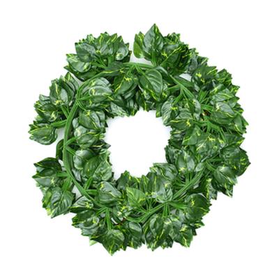 China Eco-friendly Wholesale Artificial Leaves Vines Hanging Decorative Ivy Vines for sale