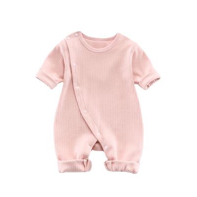 China Casual Unisex Newborn Overalls Rompers Pajamas Long Sleeve Style Baby Boy Girl Clothes for sale