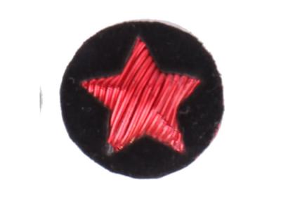 China Red Star Embroidered Star Patches Buckles Bullion Wire Blazer Badges for sale