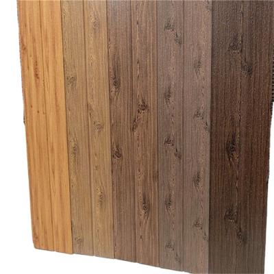 China 38cm Metal Grain Embossing Polyurethane Wood Metal Insulation Cladding Siding For Prefab House for sale