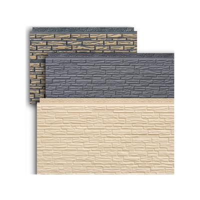 China Lightweight Insulation Carved Exterior Wall Decorative Price Insulation Metal PU Sandwich Panel for sale