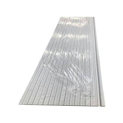 China Cheap Light Weight Color Steel House Sandwich Panel Eco Sandwich Panel Door PVC Insulation Interior And Exterior Wall, Warehouse for sale