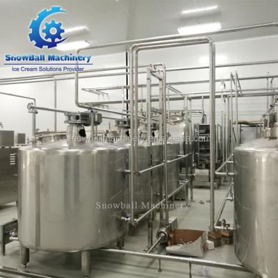 China Multifunctional snack factory mixing powder ice cream machine stainless steel ice cream and fruit mixing tank for sale