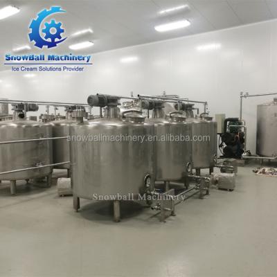 China food & Beverage factory ice cream aging tank 500 liter ice cream powder mixing machine for sale