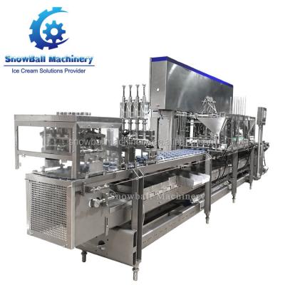 China Automatic Food Ice Cream Filler Ice Cream Filling Machine For Cone Cup Container for sale