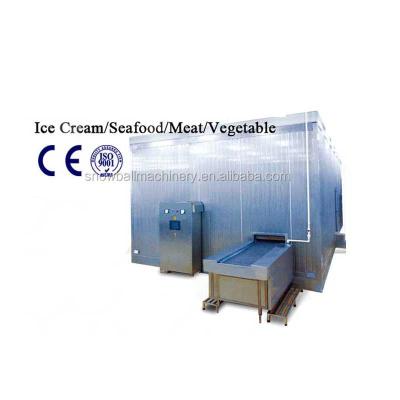 China food & Beverage Factory CE Approved Quality Customizable Hardening Tunnel For Meat, Shrimp, Fish, Chicken, Ice Cream for sale