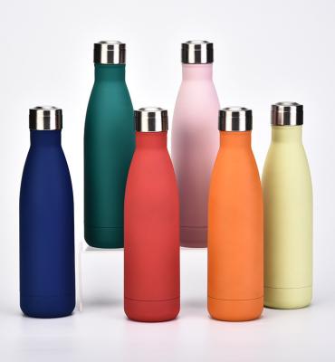 China PORTABLE Metal Bottle Double Wall Thermo Vacuum Flasks Insulated Stainless Steel Eco Water Bottle With Screw Lid Custom Logo Accept for sale