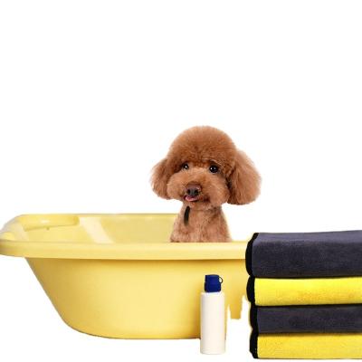 China Sustainable High Quality Soft Cat Towel Pet Dog Small Animal Bath Towel for sale