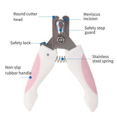 China Safe Cat Claw Clippers Pet Dog Cutter Painless Safari Trimmers Safe Clippers For Thick Nails for sale