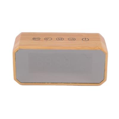 China Top Trending Products Wireless Touch Best Parlantes Soundbar Main Bamboo Speakers Wake Up Wireless Speaker With MIC for sale