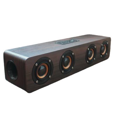 China CE wireless FCC certified walnut wireless color speaker bluetooths sound bar for sale