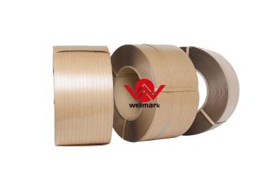 China Environmentally Friendly Hot Melt Paper Strap Tape For Banding Machine for sale