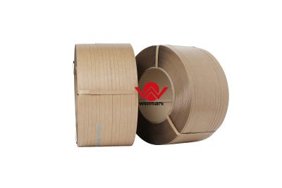 China Eco Kraft Paper Banding Tape / Paper Strap Tape From China Wellmark for sale