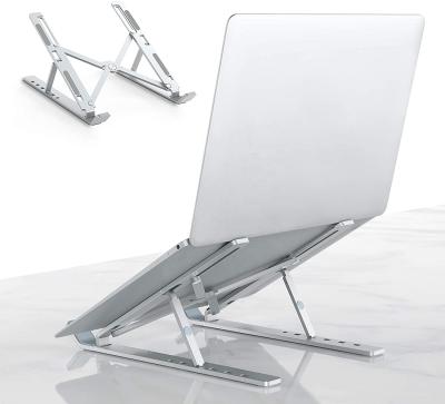 China (Size) Flexible Laptopstander Adjustable Aluminum Stand Pour Portable Aluminum Computer En Sto Foldable Laptop (without package) for sale