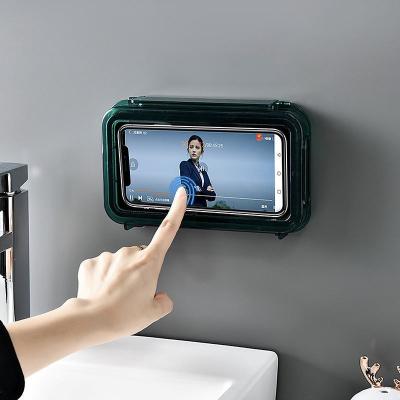 China Hot Selling Shower Mobile Phone Holder Case Anti Fog Waterproof Sensitive Touch Screen Wall Mounted Bathroom 360 Adjustable Rotatable Hot for sale