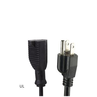 China Home Appliance 3 Prong Single Outlet US Extension Cords 5-15 15A 125V NEMA 5-15P to NEMA 5-15R Power Extension Cord for sale