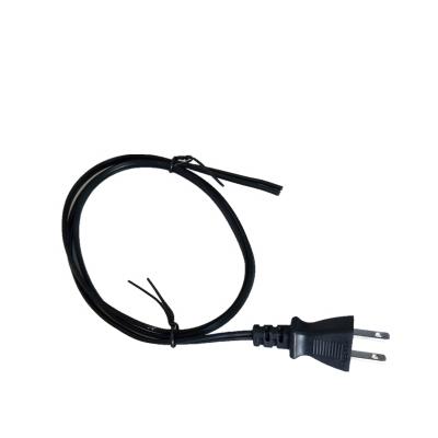 China Japan Standard PSE 7A 125V VVF 2 Pin Wire Straight Plug Consumer Electronics AC Electrical Extension Cable Bare Copper Power Cord for sale