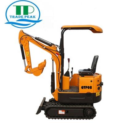 China EPA Farms Hot Selling 900kg Mini Excavator QTP10 Mini Digger Engine for sale