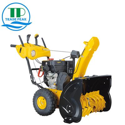 China Farms Gas Engine Wheels Snow Throwers With Shoes Snow Blower For Sale for sale