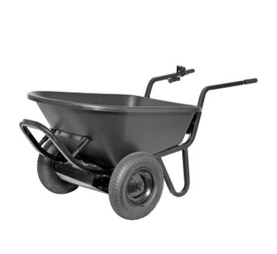 China Tools Trade 160kg Peak Electric Wheelbarrow 4.00-10 PU Wheel 24v Motor for sale