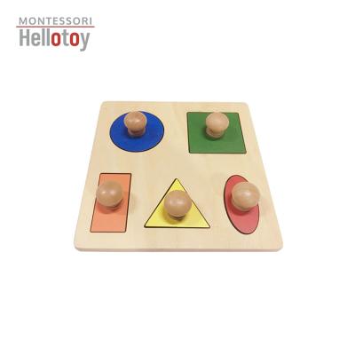 China Montessori Educational Preschool Educational Kids Toy Geometric Puzzle Board Wooden Toys for sale