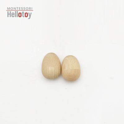 China Montessori Infant Toy Instrument Work: Wooden Egg Shaker AT0654 for sale