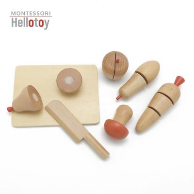 China Fruit Vegetable Food Cutter Wooden Wooden Toy for sale