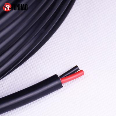 China 200 Degree Heat Resistance CE Certified H05SS-F Silicone Rubber Cable Temperature Sensor 2 Conductor Red Black Wire for sale