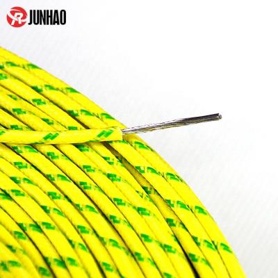 China Tinned Copper AWM 18AWG Tinned Silicone Fiberglass Copper Rubber Braided Wire for sale