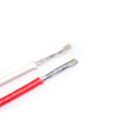 China Household Wiring A.W.G. Silicone Rubber Single Core Fiberglass Cable 0.5mm2 20 for sale