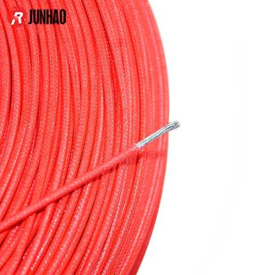 China Low Voltage Single Core Braided Fiberglass Electrical Wire 300V Internal Wiring Appliance Silicone Electrical Wire for sale