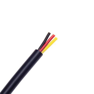 China Overhead Flexible Tinned Copper Electrical Wires, Stranded 24 A.W.G. 3 coated PVC insulation cable for sale