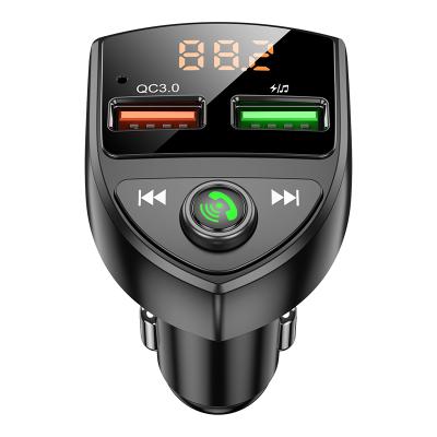 China About 10m BT FM Transmitter , Car MP3 Player Radio Blu-tooth Quick Charge And Worry-free for sale