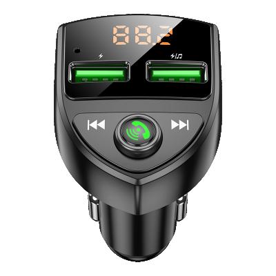 China 10m Smartphone Charger Car FM Transmitter USB Phone Car MP3 Player Fast Music Player Dual Handsfree for sale