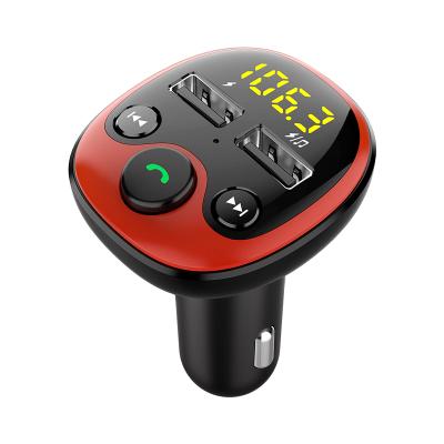 China Blue Tooth Car Fm Transmitter Stereo Mp3 Player, Dual Usb Car Charger Adapter Car Kit Mp 3 Radio Player for sale