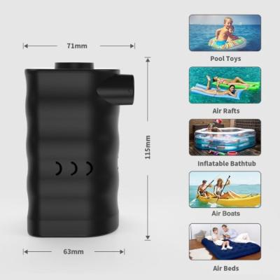 China 2021 Durable Automatic 12V Mini Handheld Electric Air Pump Portable Battery Operated For Air Bed And Boat for sale