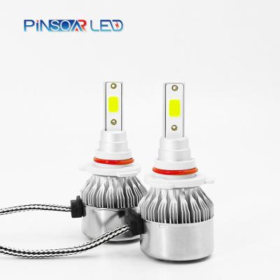 China Aluminum Alloy C6 11000 Lumen H4 LED Headlight Bulbs H7 Car LED Headlight for sale