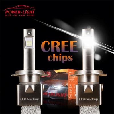 China Super Bright H4 Car Auto Headlight Xhp70 Zinc Alloy Die Casting Housing Led Headlight Bulbs Bulb for sale