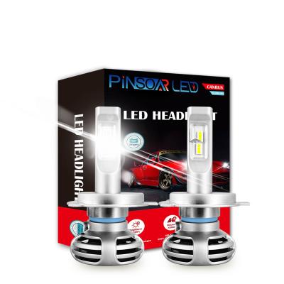 China Die Casting Alloy H1 H4 H7 H11 9005 Car Lights F4 Csp 5530 Aluminum Canbus Led Lighting for sale