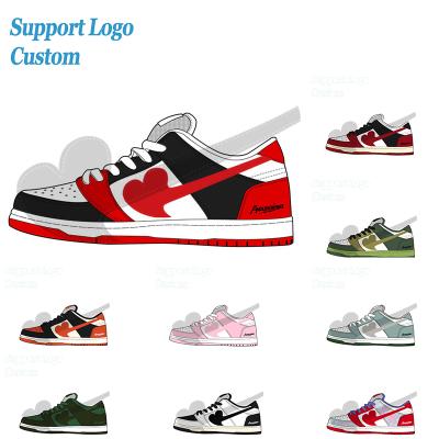 China CUSHIONING Custom Made Shoes Hot Sale Man and Women Basketball Shoes Trainer Shoes Genuine Leather Causal Man Sneaker for sale