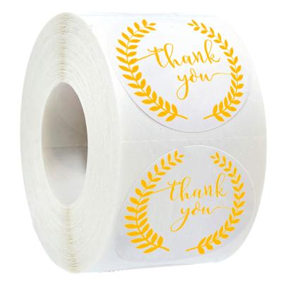 China Waterproof Custom Printed Logo Labels For Packaging Metal Waterproof Sticker Printing Round Roll Label Stickers for sale