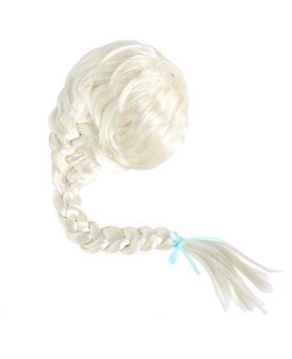 China Hot Selling Snow Princess Elsa Braid Ice Braid Wig Headband Wig Queen Elsa Cosplay Wig for sale