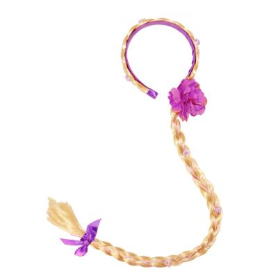 China Head Decration Hanyiyu Guangzhou Girl's Rapunzel Cosplay Braid Hair Accessory Headband New For Amazon for sale