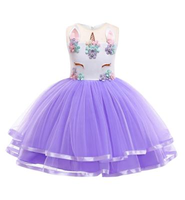 China Causal Princess Dress For Kids Unicorn Dresses For Girls Wholesale Customized Fashion Breathable Good Quality for sale