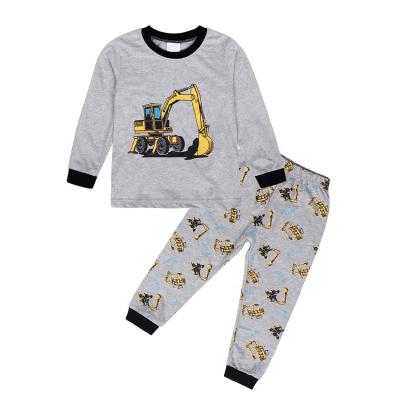 China Hot Spring Children's Pajamas Home Wear Children's Pajamas Cotton Boys Pajamas Breathable Cartoon Children's Pajamas for sale