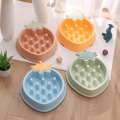 China Eco-Friendly Anti Clogging Dog Feeder New Arrival New Dog Bowl Sustainable Slow Food Plastic Pet Food Bowl for sale